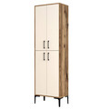 Dulap multifunctional, Hommy Craft, Berlin A, 60x200x35 cm, PAL, Maro/Crem