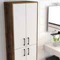 Dulap multifunctional, Hommy Craft, Berlin A, 60x200x35 cm, PAL, Nuc/Alb