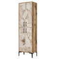 Dulap multifunctional, Hommy Craft, Berlin A, 60x200x35 cm, PAL, Nuc/Alb