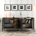 Consola, Hommy Craft, Venedik, 180x78x35 cm, PAL, Nuc / Negru