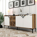 Consola, Hommy Craft, Venedik, 180x78x35 cm, PAL, Nuc/Alb