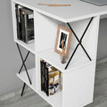 Birou, Hommy Craft, Extra 2, 120x78 cm, PAL, Alb/Negru