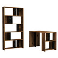 Set birou si biblioteca, Hommy Craft, Lima, Nuc / Negru