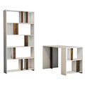 Set birou si biblioteca, Hommy Craft, Lima, PAL, Alb/Maro