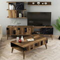 Set mobilier living, Hommy Craft, Madrid, PAL, Nuc / Negru