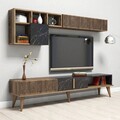 Set mobilier living, Hommy Craft, Milan, Nuc / Negru