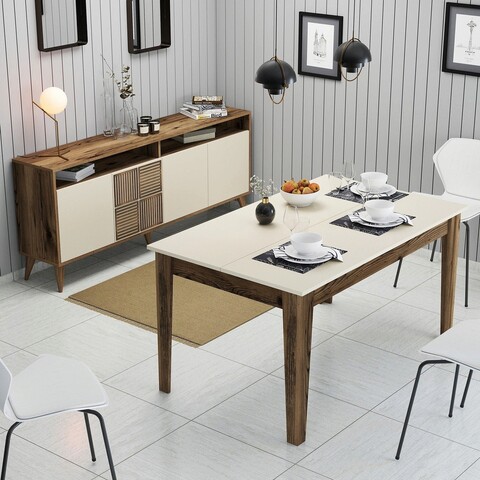 Set mobilier living, Hommy Craft, Milan 525, PAL, Maro/Crem