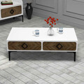 Set mobilier living, Hommy Craft, Samba, PAL, Alb/Maro