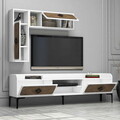 Set mobilier living, Hommy Craft, Samba, PAL, Alb/Maro