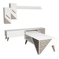 Set mobilier living, Hommy Craft, Beril, PAL, Alb