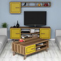 Set mobilier living, Hommy Craft, Ayla, PAL, Nuc / Galben