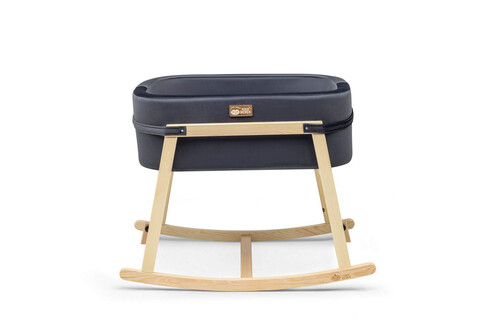 Balansoar bebelusi, Hudson, Hier, Lemn, Negru / Natural