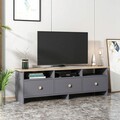Comoda TV, Inarch, Oslo, 150x47x36 cm, PAL, Antracit / Stejar