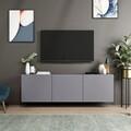 Comoda TV, Inarch, White, 150x44x31 cm, PAL, Antracit
