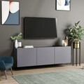 Comoda TV, Inarch, White, 150x44x31 cm, PAL, Antracit