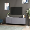 Comoda TV, Inarch, White, 150x44x31 cm, PAL, Antracit