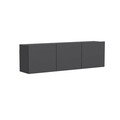 Comoda TV, Inarch, White, 150x44x31 cm, PAL, Antracit