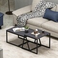 Masuta de cafea, Inarch, Minimal, 75x38x50 cm, PAL, Antracit