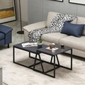Masuta de cafea, Inarch, Minimal, 75x38x50 cm, PAL, Antracit