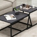 Masuta de cafea, Inarch, Minimal, 75x38x50 cm, PAL, Antracit