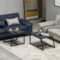 Masuta de cafea, Inarch, Minimal, 75x38x50 cm, PAL, Antracit