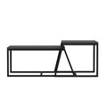 Masuta de cafea, Inarch, Minimal, 75x38x50 cm, PAL, Antracit