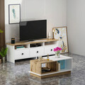 Set mobilier living, Inarch, Oslo, PAL, Alb / Stejar