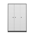 Dulap pentru haine, Inarch, Life, 120x182x48 cm, PAL, Antracit/Alb