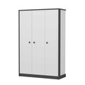 Dulap pentru haine, Inarch, Life, 120x182x48 cm, PAL, Antracit/Alb