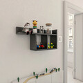 Raft de perete, Kalune Design, Room, 72x37x18 cm, PAL, Antracit