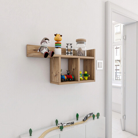 Raft de perete, Kalune Design, Room, 72x37x18 cm, PAL, Pin