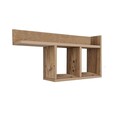 Raft de perete, Hanah Home, Room, 72x37x18 cm, Pin
