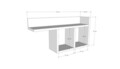 Raft de perete, Kalune Design, Room, 72x37x18 cm, PAL, Alb