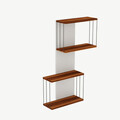 Raft de perete, Kalune Design, Destan, 65x96x19 cm, PAL, Pin