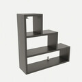 Raft de perete, Kalune Design, Piramit, 62x62x18 cm, PAL, Antracit