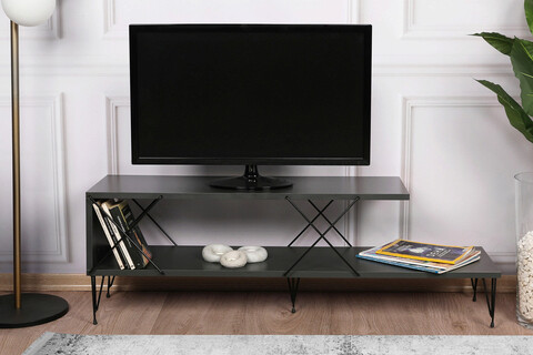 Comoda TV, Kalune Design, Street, 120x40x30 cm, PAL, Antracit