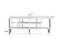 Comoda TV, Kalune Design, Eze, 120x44 cm, PAL, Alb
