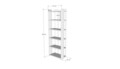 Corp biblioteca, Kalune Design, Sakran, 63x180x32 cm, PAL, Alb/Maro