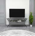 Comoda TV, Kalune Design, Tarz, 124x54x35 cm, PAL, Antracit / Negru