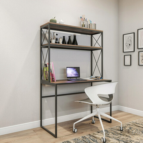 Birou, Kalune Design, Mercan, PAL, Negru / Pin