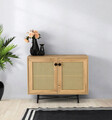 Dulap multifunctional, Kalune Design, Tarsus, 100x77x40 cm, PAL, Stejar / Negru