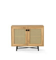 Dulap multifunctional, Kalune Design, Tarsus, 100x77x40 cm, PAL, Stejar / Negru