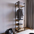 Dulap pentru haine, Lacivert, Trend Gardırop Tekli Zarif Model L612, 50x180x40 cm, Stejar