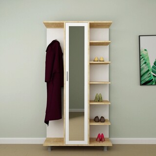 100x180x35 cm, Stejar;Alb