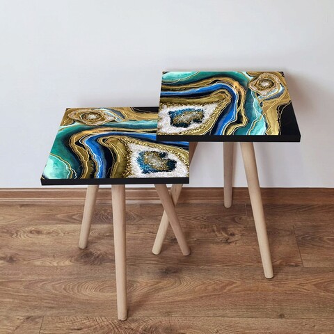 Set masute 2 piese, Hanah Home, 2Shp110, Multicolor
