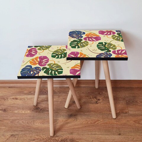 Set masute 2 piese, Hanah Home, 2Shp139, Multicolor