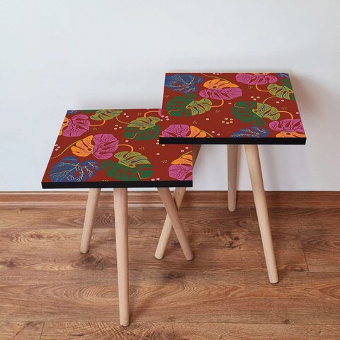 Set masute 2 piese, Leona, 2Shp140, MDF , Multicolor