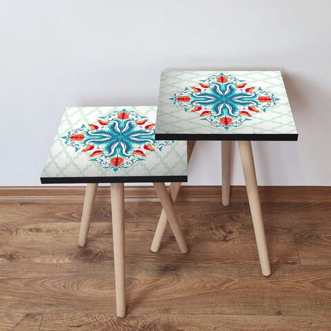 Set masute 2 piese, Leona, 2Shp143, MDF , Multicolor