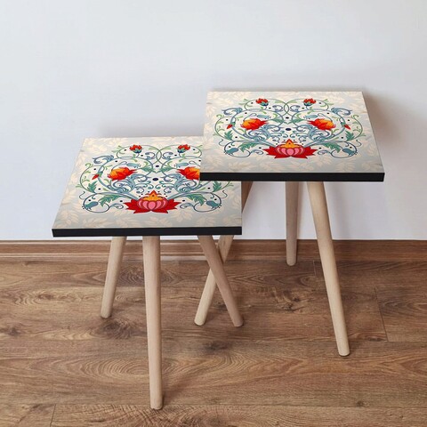 Set masute 2 piese, Leona, 2Shp144, MDF , Multicolor