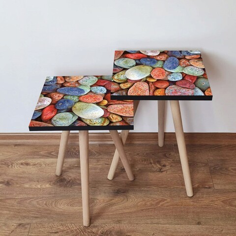 Set masute 2 piese, Leona, 2Shp17, MDF , Multicolor